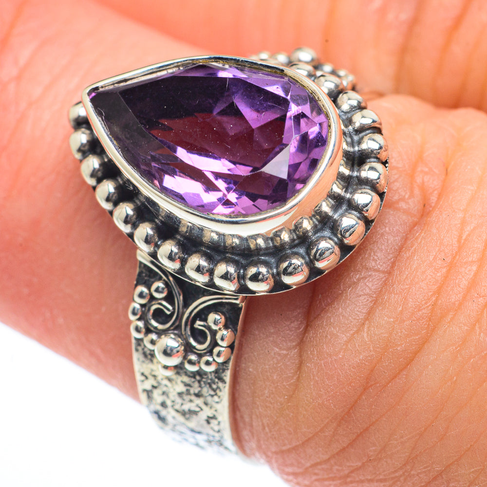 Amethyst Rings handcrafted by Anasilvercos - RING63157