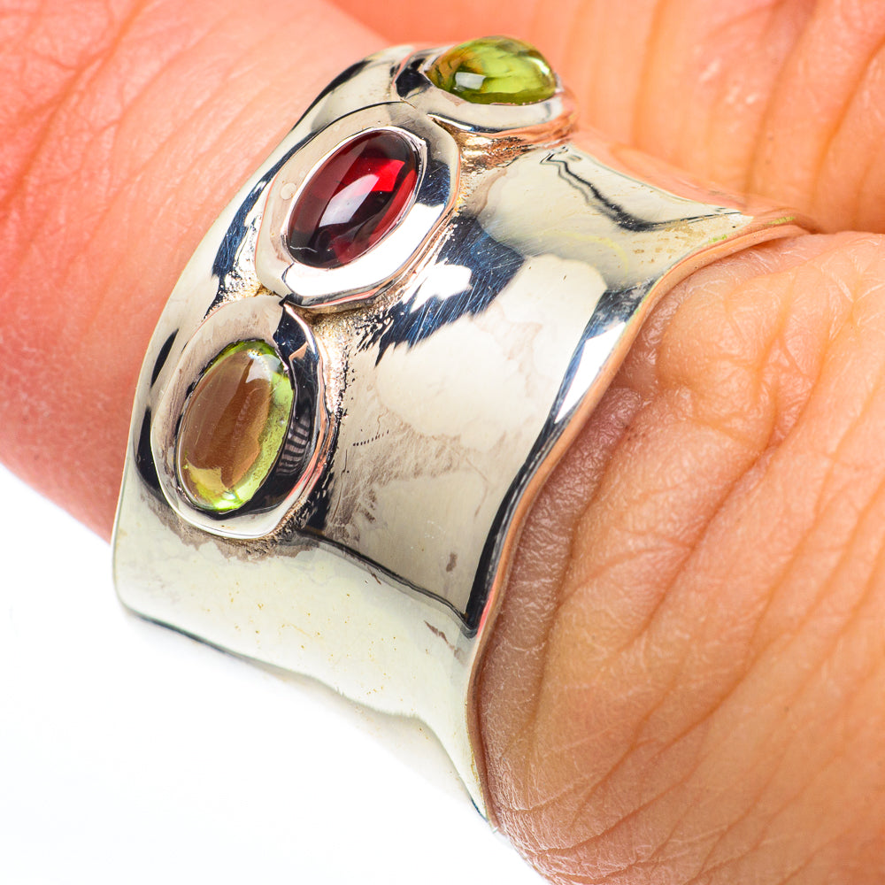 Garnet Rings handcrafted by Anasilvercos - RING63165