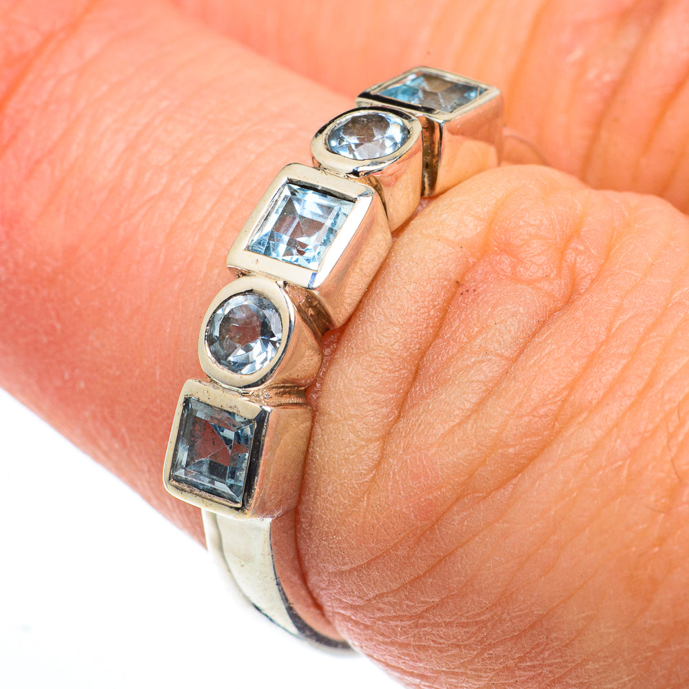 Blue Topaz Rings handcrafted by Anasilvercos - RING63172