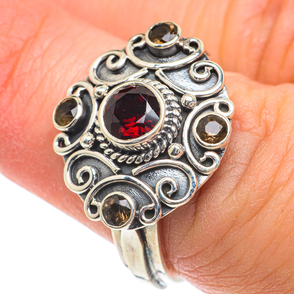 Garnet Rings handcrafted by Anasilvercos - RING63181