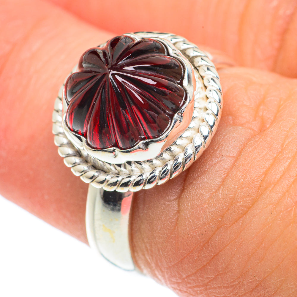 Garnet Rings handcrafted by Anasilvercos - RING63182
