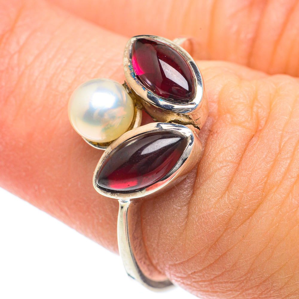 Garnet Rings handcrafted by Anasilvercos - RING63209