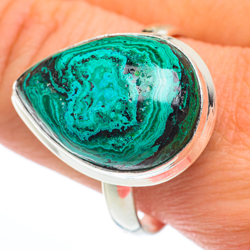 Chrysocolla Rings handcrafted by Anasilvercos - RING63227