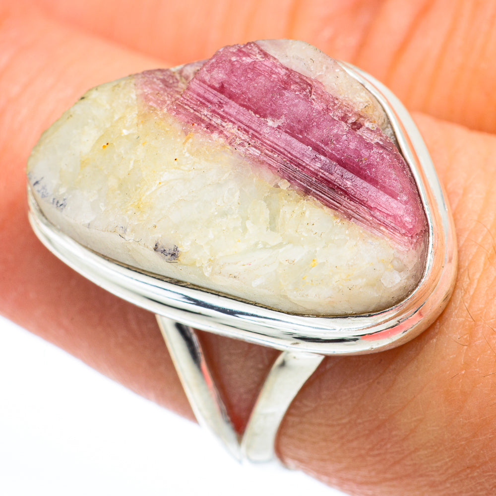 Rhodonite Rings handcrafted by Anasilvercos - RING63232