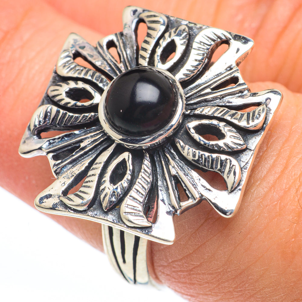 Black Onyx Rings handcrafted by Anasilvercos - RING63238