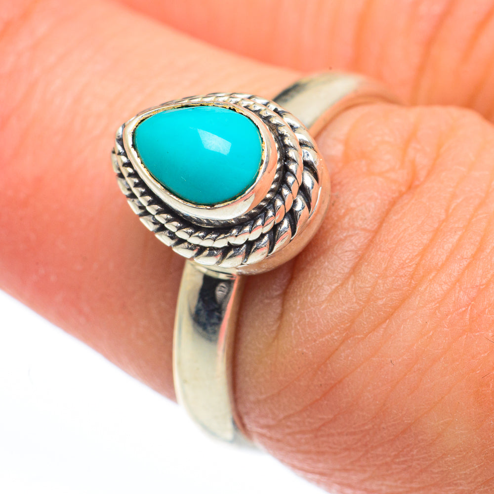 Tibetan Turquoise Rings handcrafted by Anasilvercos - RING63245