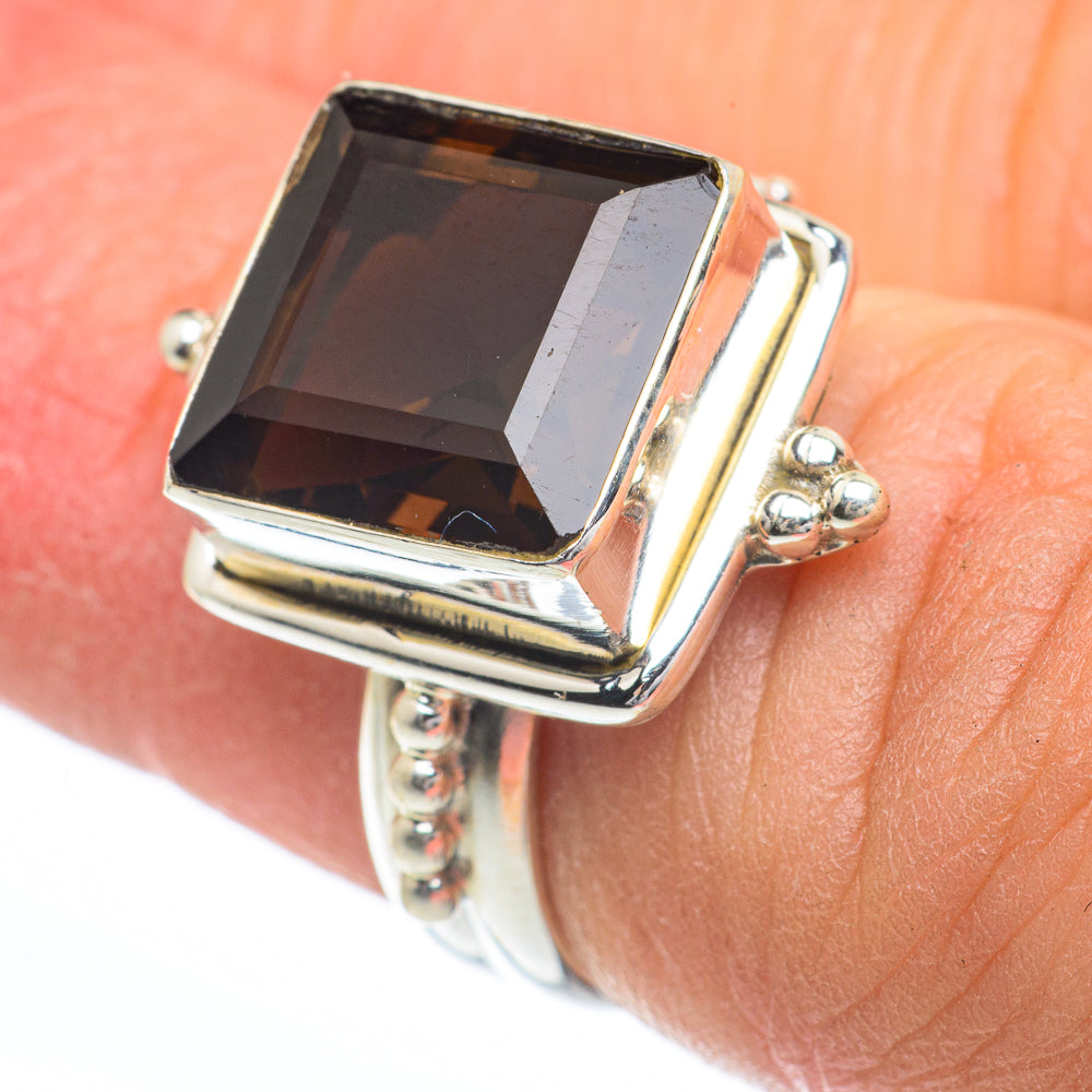 Smoky Quartz Rings handcrafted by Anasilvercos - RING63251