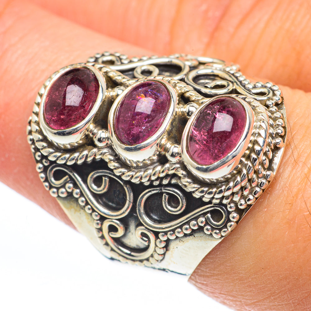 Pink Tourmaline Rings handcrafted by Anasilvercos - RING63255