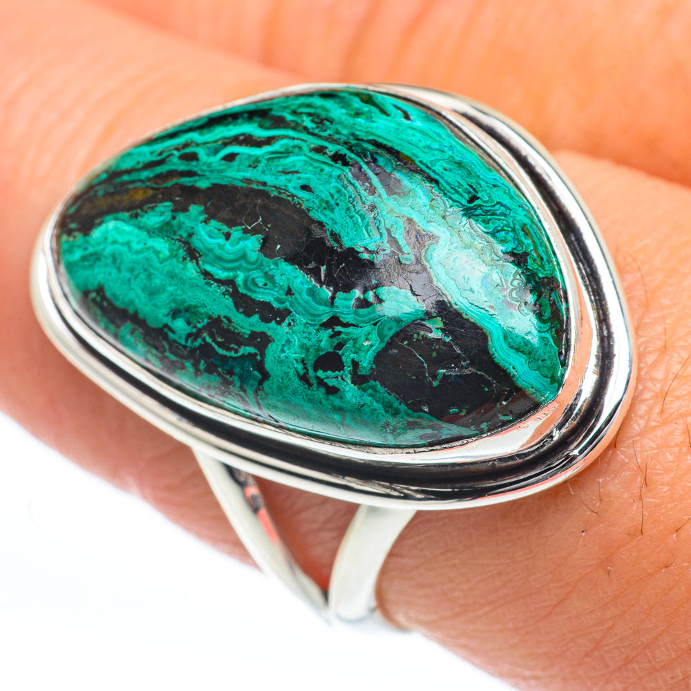 Chrysocolla Rings handcrafted by Anasilvercos - RING63267