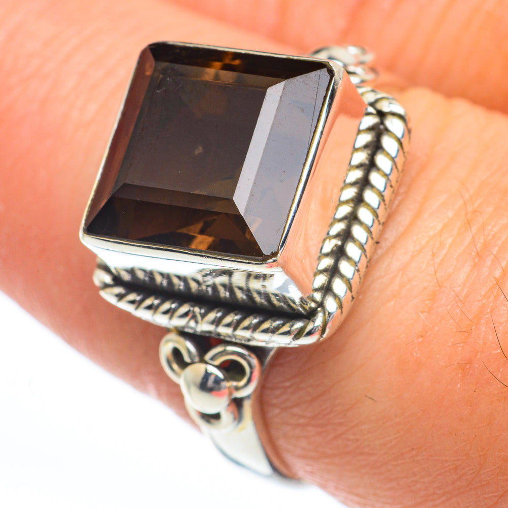 Smoky Quartz Rings handcrafted by Anasilvercos - RING63283