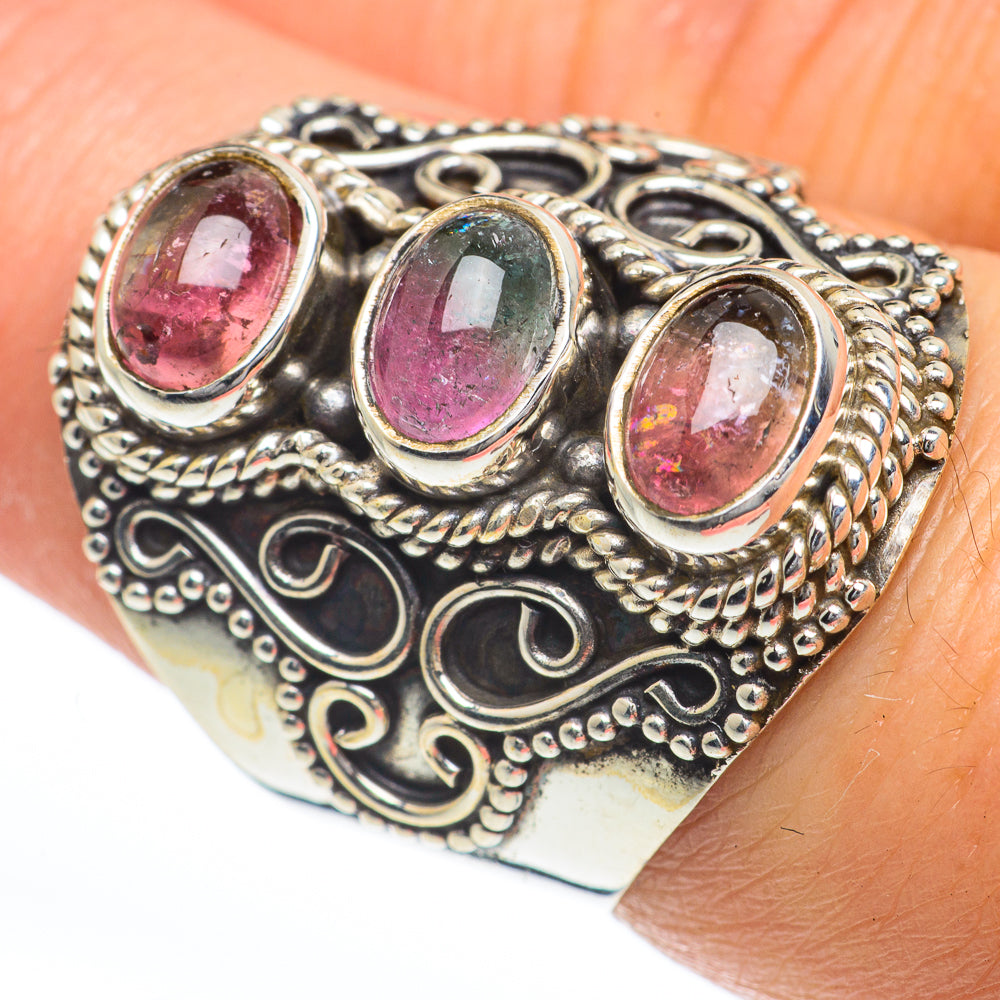 Pink Tourmaline Rings handcrafted by Anasilvercos - RING63286