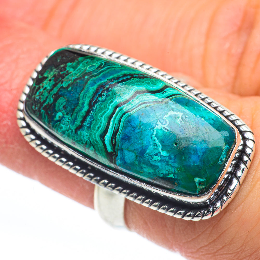 Chrysocolla Rings handcrafted by Anasilvercos - RING63295