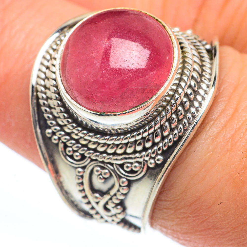 Pink Opal Rings handcrafted by Anasilvercos - RING63300