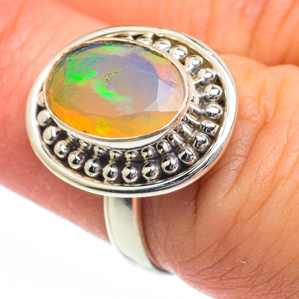 Ethiopian Opal Rings handcrafted by Anasilvercos - RING63307