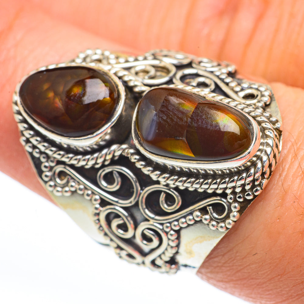 Mexican Fire Agate Rings handcrafted by Anasilvercos - RING63309