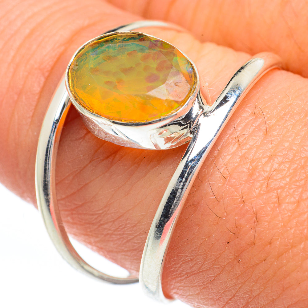 Ethiopian Opal Rings handcrafted by Anasilvercos - RING63320