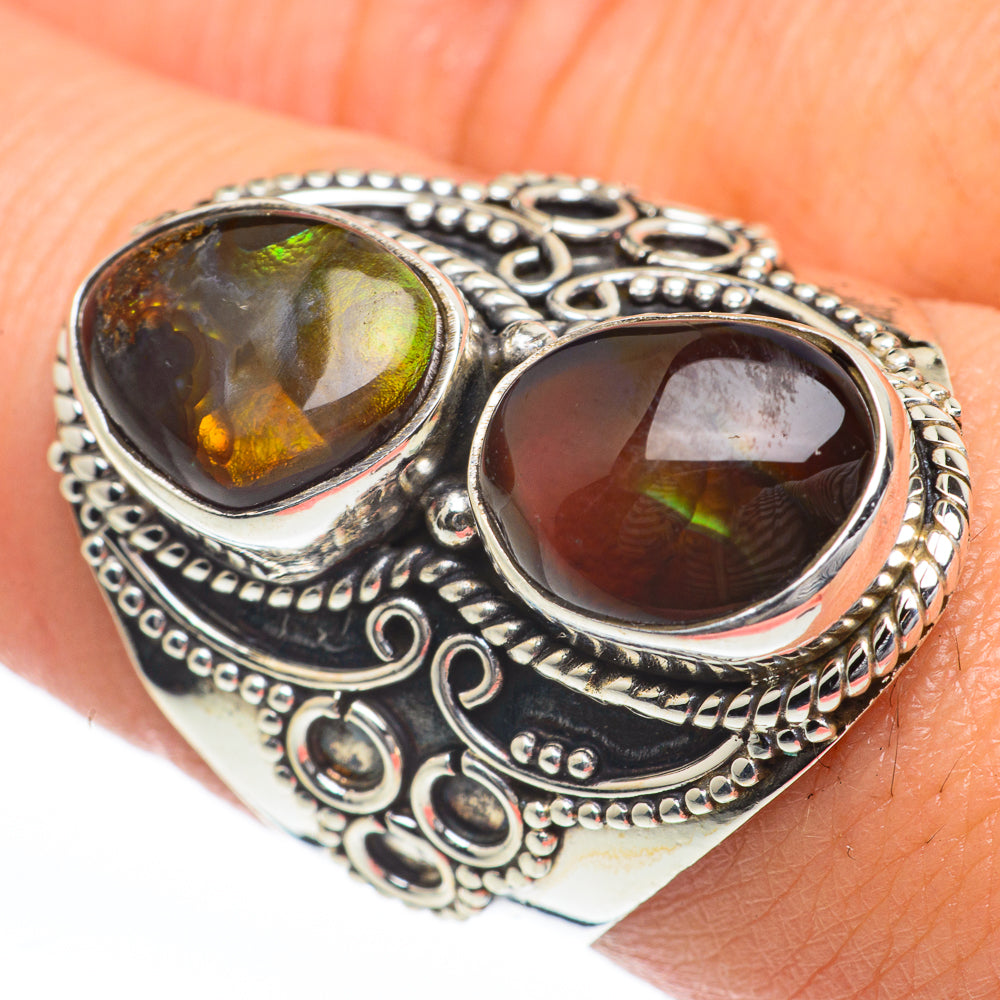 Mexican Fire Agate Rings handcrafted by Anasilvercos - RING63332