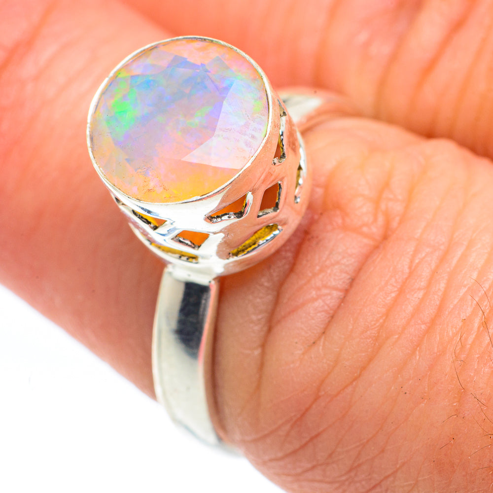 Ethiopian Opal Rings handcrafted by Anasilvercos - RING63341