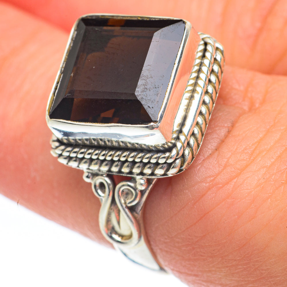 Smoky Quartz Rings handcrafted by Anasilvercos - RING63344