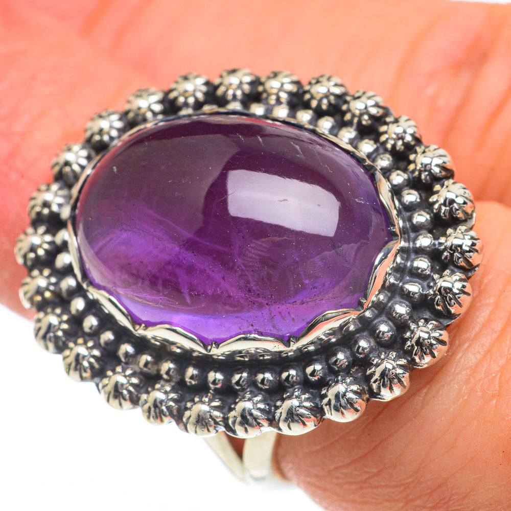 Amethyst Rings handcrafted by Anasilvercos - RING63351