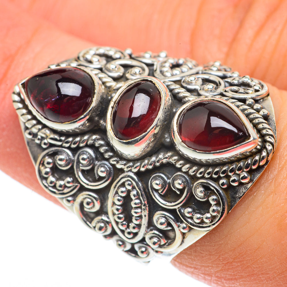 Garnet Rings handcrafted by Anasilvercos - RING63372