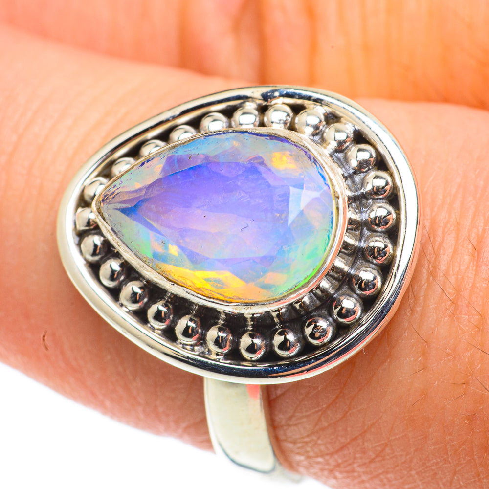 Ethiopian Opal Rings handcrafted by Anasilvercos - RING63382