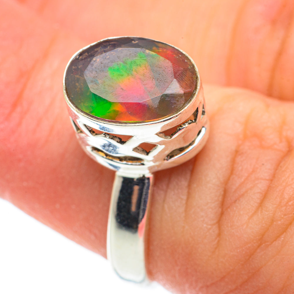 Ethiopian Opal Rings handcrafted by Anasilvercos - RING63384
