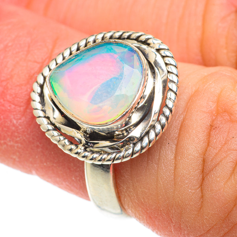Ethiopian Opal Rings handcrafted by Anasilvercos - RING63385