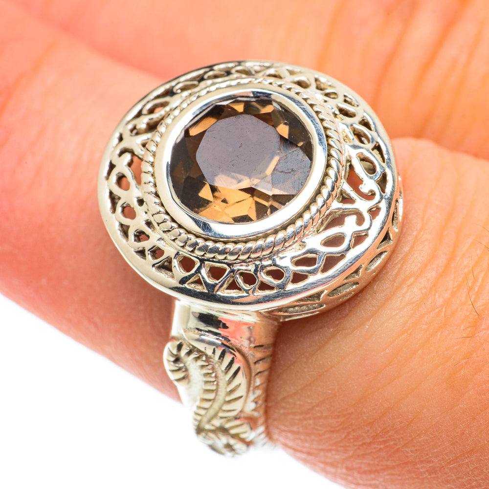 Smoky Quartz Rings handcrafted by Anasilvercos - RING63390