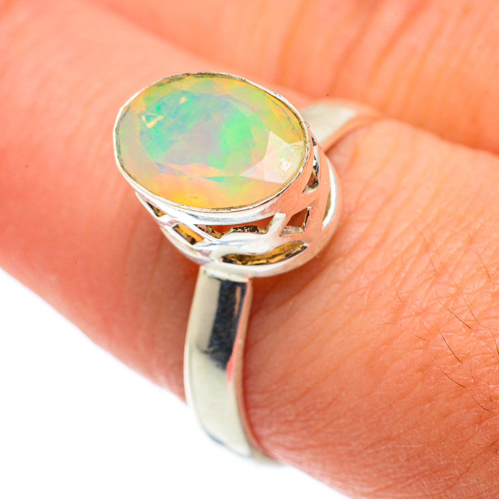 Ethiopian Opal Rings handcrafted by Anasilvercos - RING63404