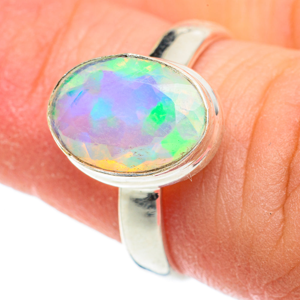 Ethiopian Opal Rings handcrafted by Anasilvercos - RING63406