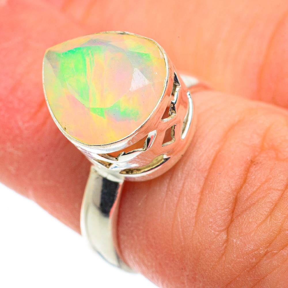 Ethiopian Opal Rings handcrafted by Anasilvercos - RING63408