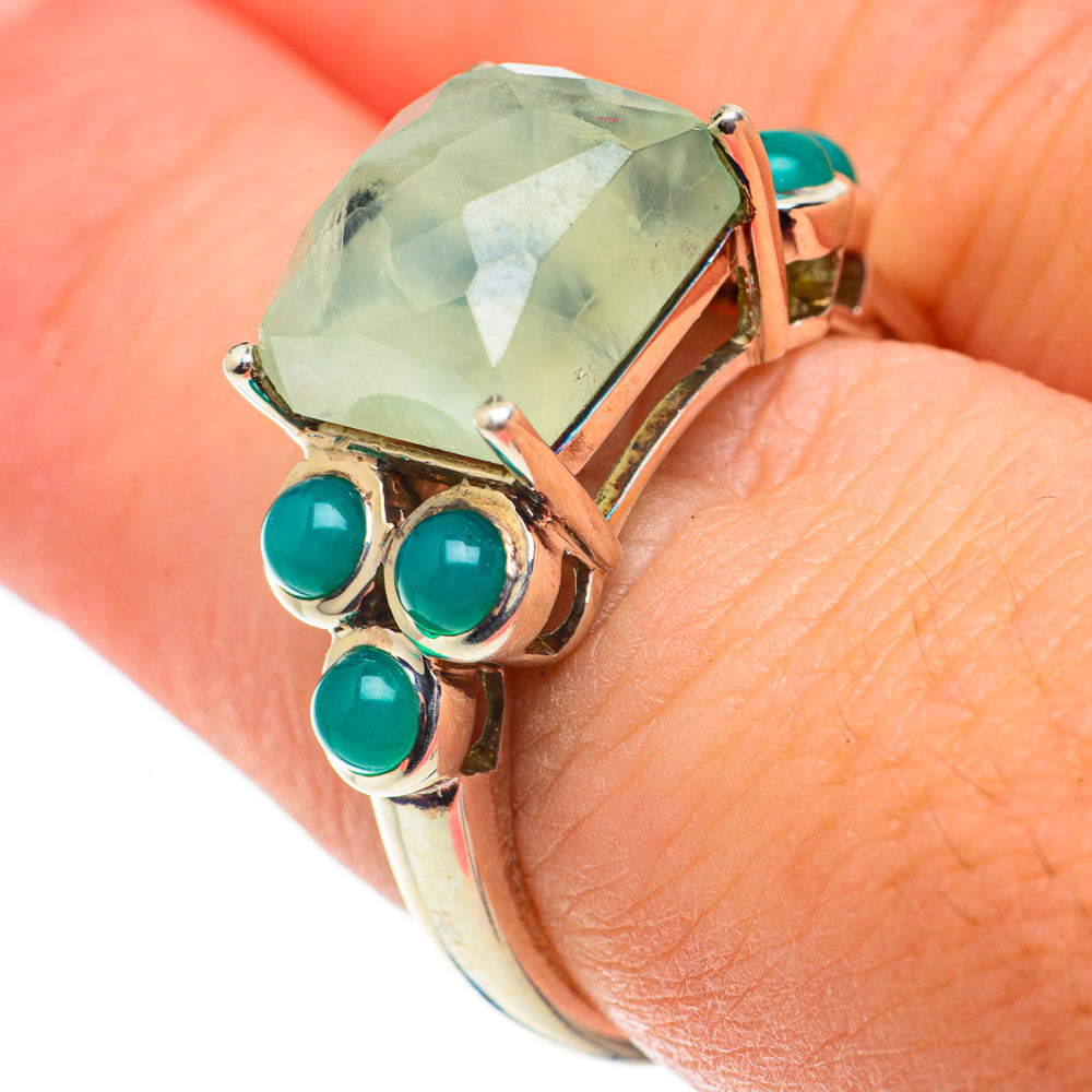 Prehnite Rings handcrafted by Anasilvercos - RING63412