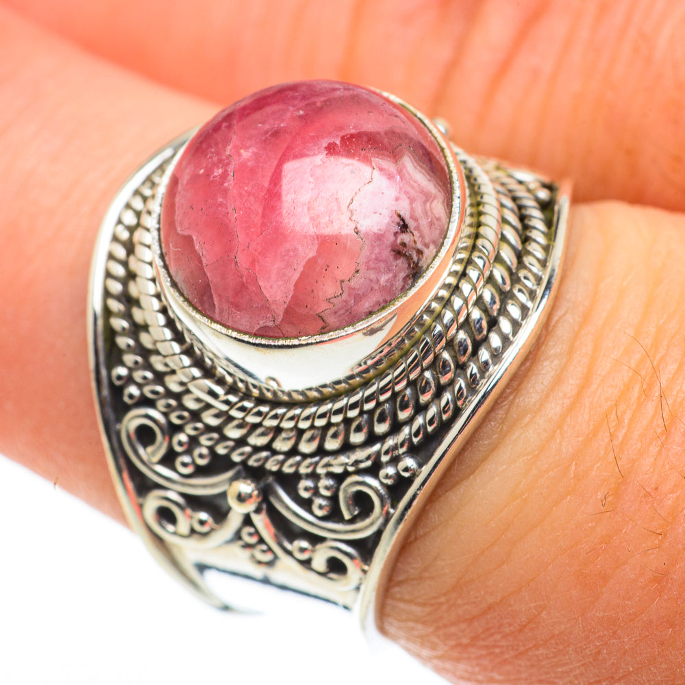 Rhodochrosite Rings handcrafted by Anasilvercos - RING63417