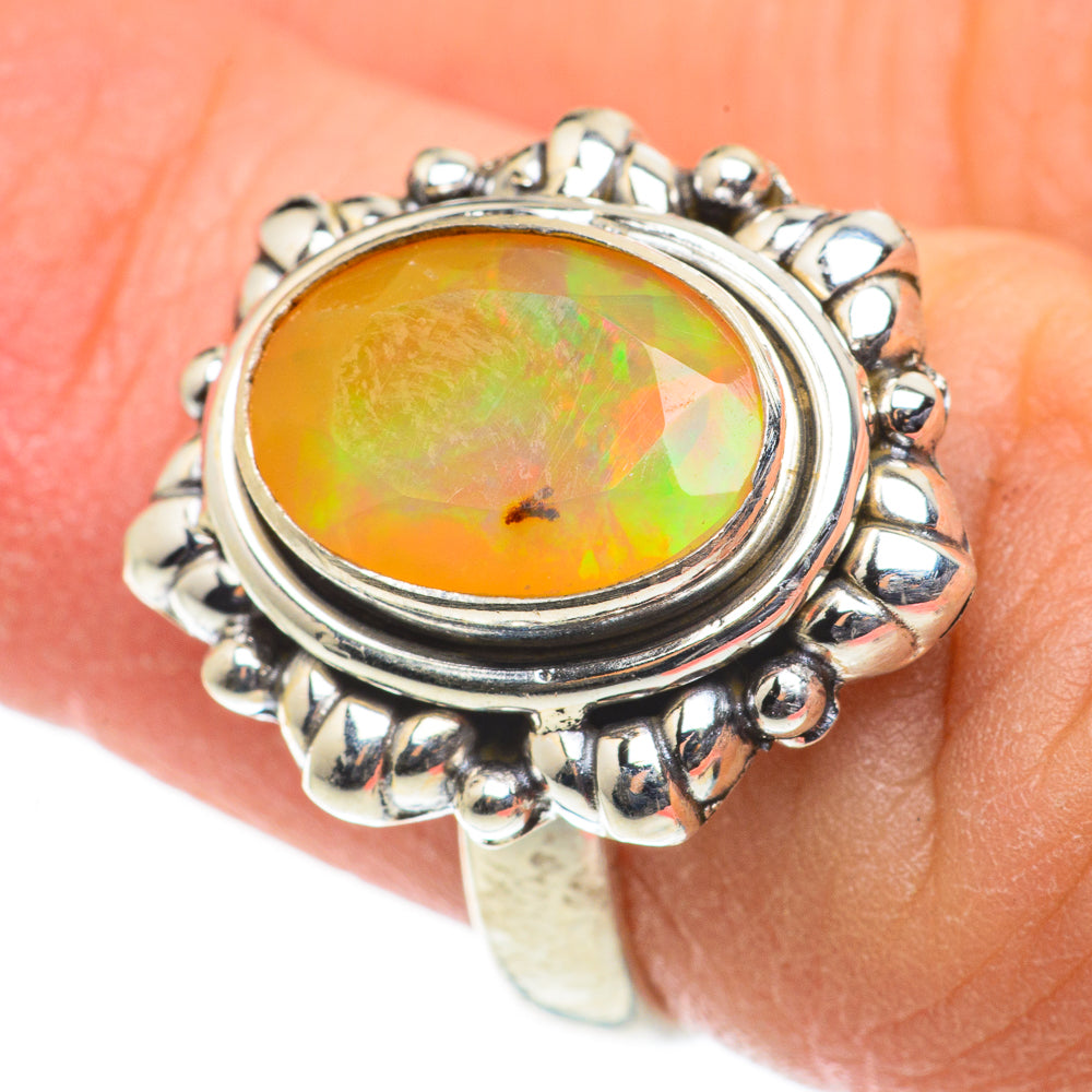 Ethiopian Opal Rings handcrafted by Anasilvercos - RING63443
