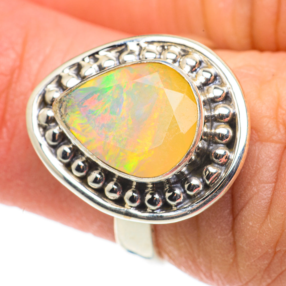 Ethiopian Opal Rings handcrafted by Anasilvercos - RING63446