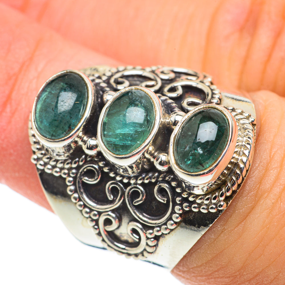 Blue Fluorite Rings handcrafted by Anasilvercos - RING63448