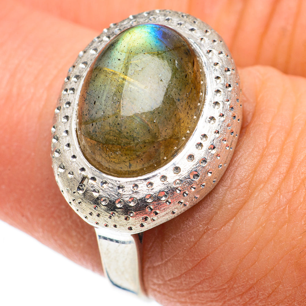 Labradorite Rings handcrafted by Anasilvercos - RING63452