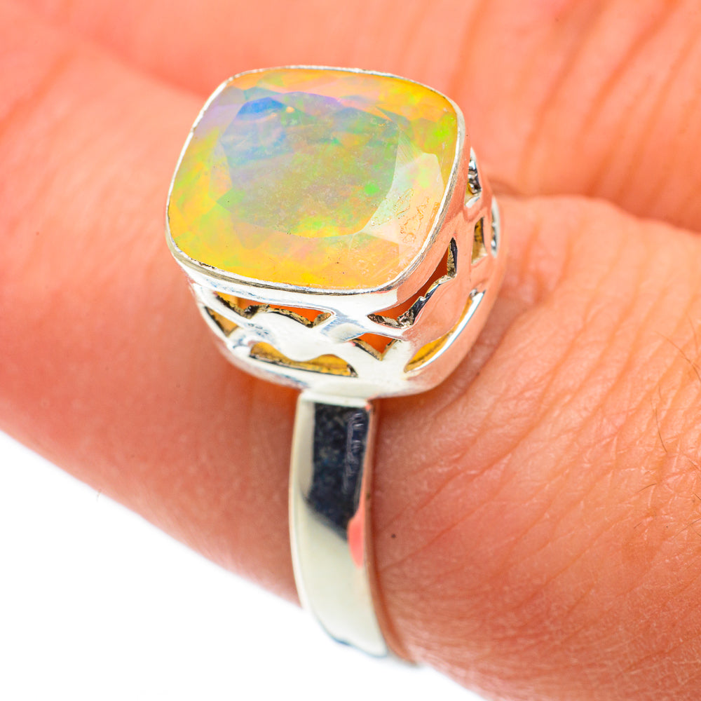 Ethiopian Opal Rings handcrafted by Anasilvercos - RING63465
