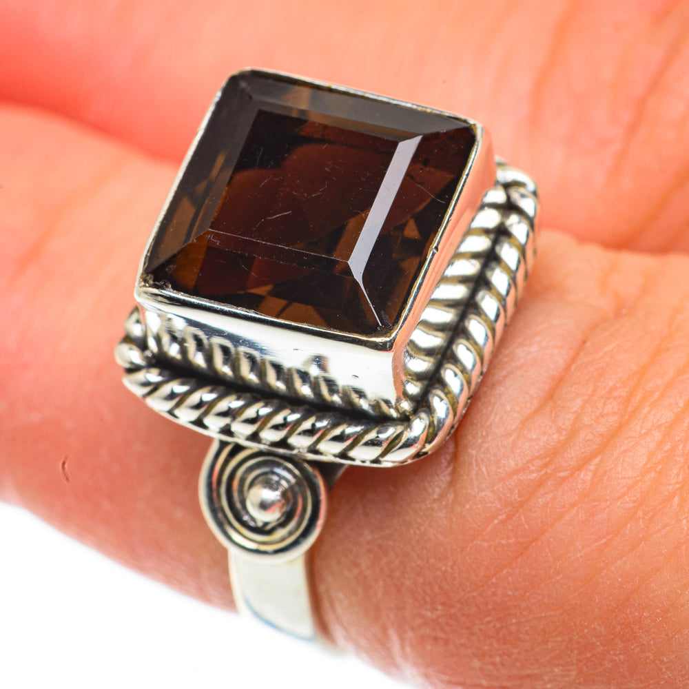 Smoky Quartz Rings handcrafted by Anasilvercos - RING63471