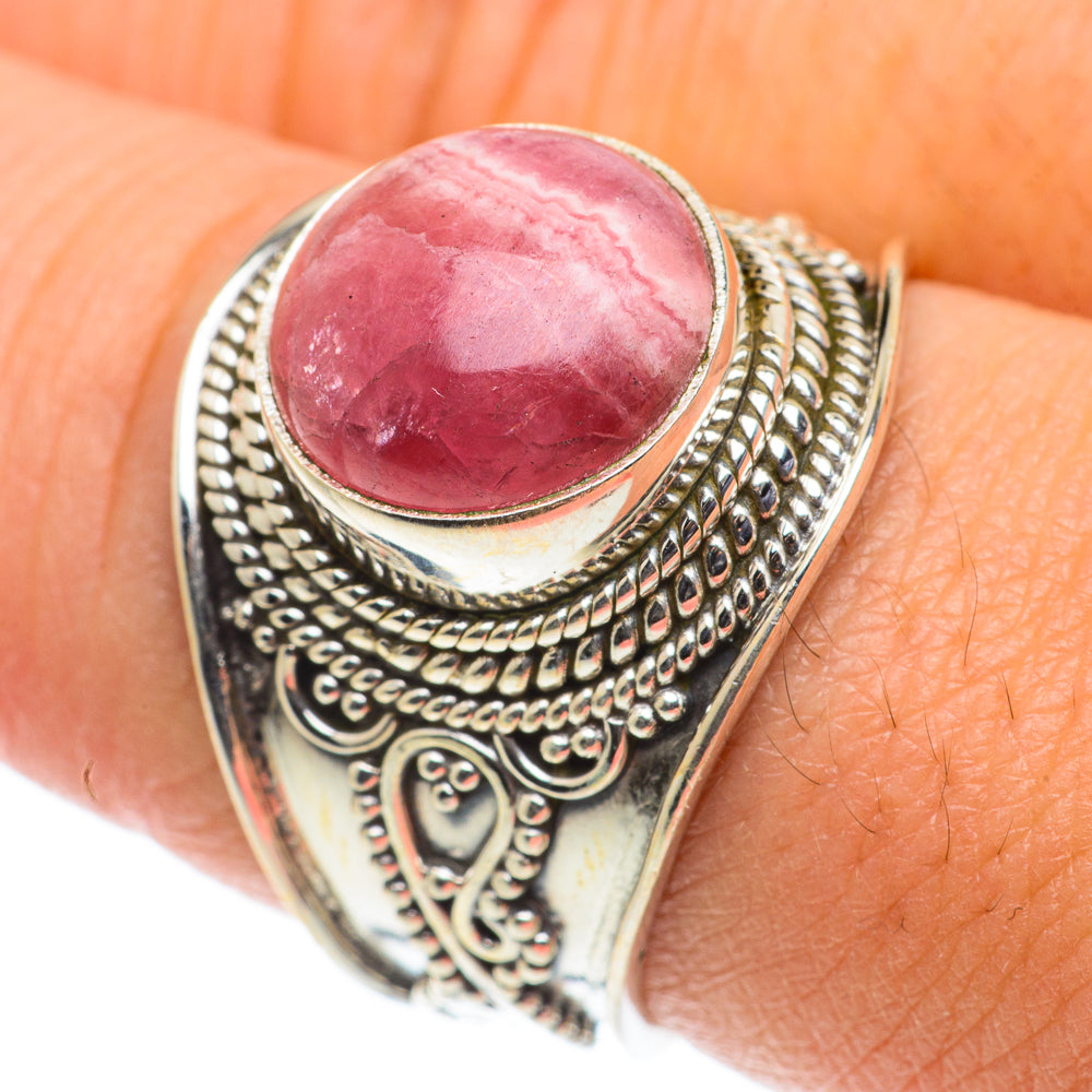 Rhodochrosite Rings handcrafted by Anasilvercos - RING63473