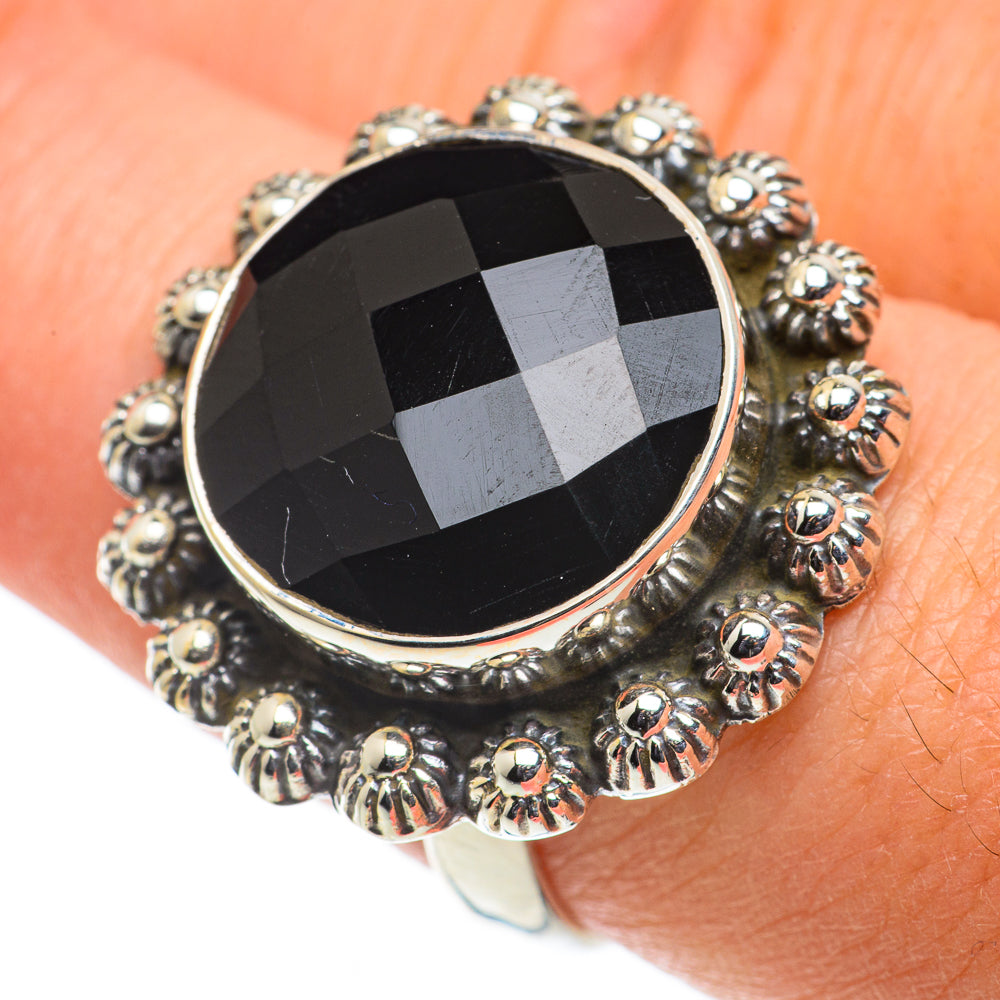 Black Onyx Rings handcrafted by Anasilvercos - RING63478
