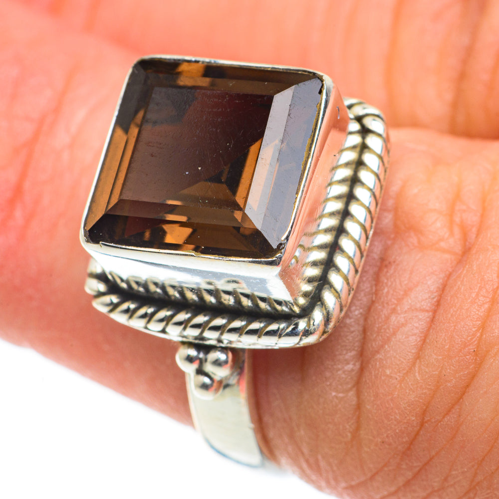 Smoky Quartz Rings handcrafted by Anasilvercos - RING63487