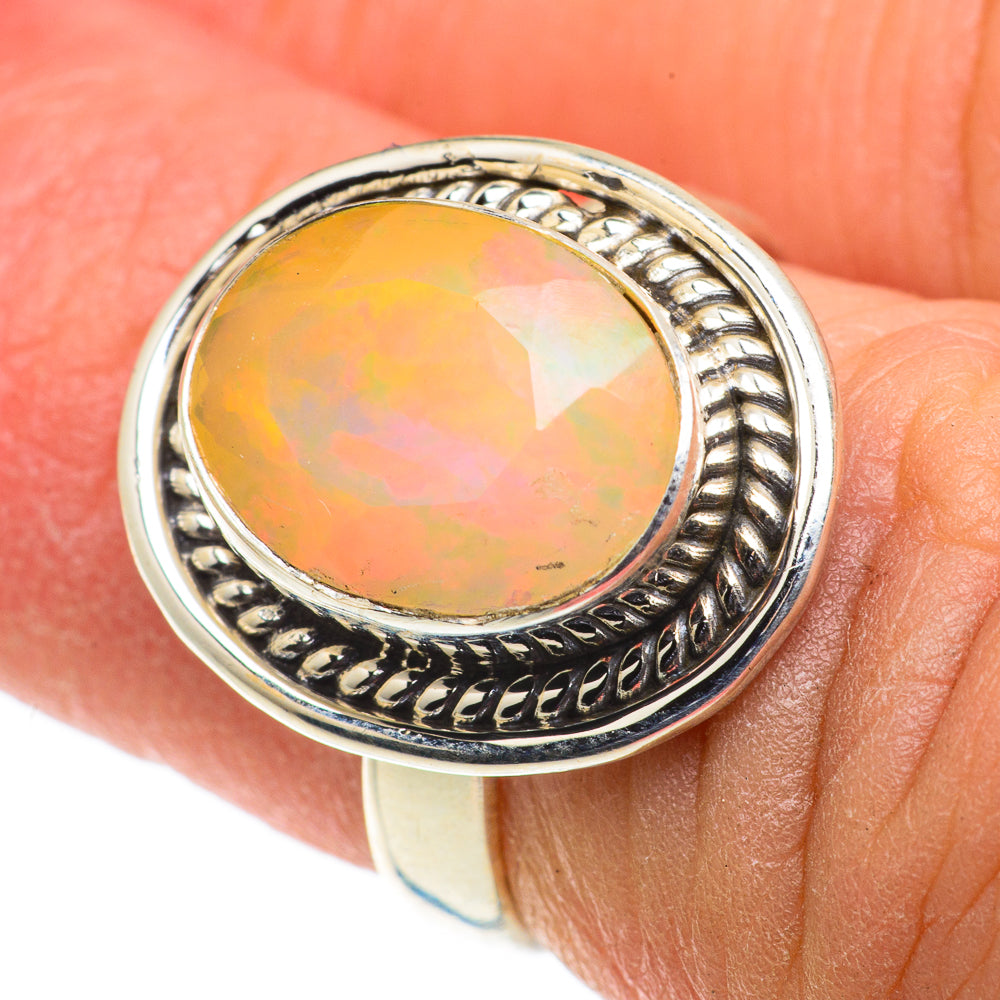 Ethiopian Opal Rings handcrafted by Anasilvercos - RING63495