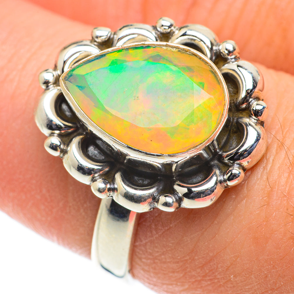 Ethiopian Opal Rings handcrafted by Anasilvercos - RING63511