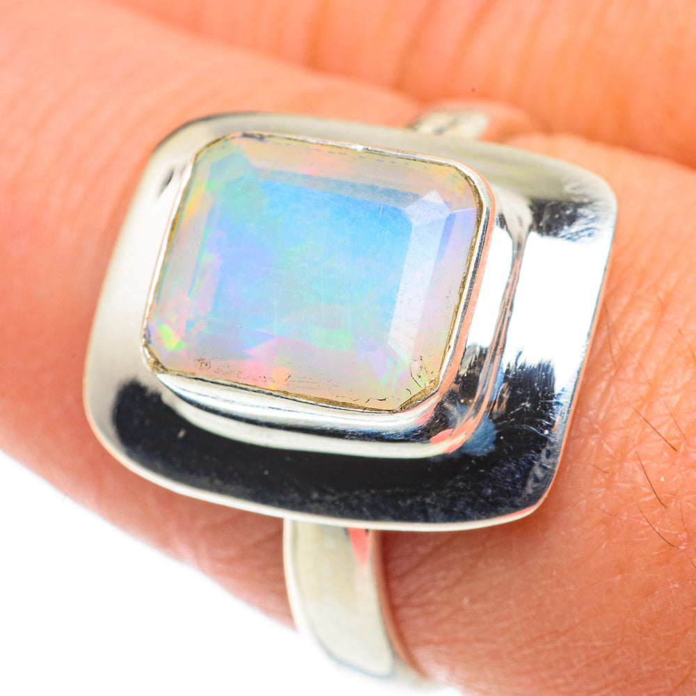 Ethiopian Opal Rings handcrafted by Anasilvercos - RING63512