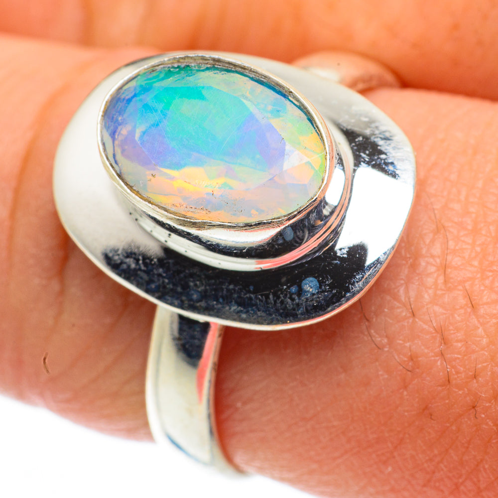 Ethiopian Opal Rings handcrafted by Anasilvercos - RING63513
