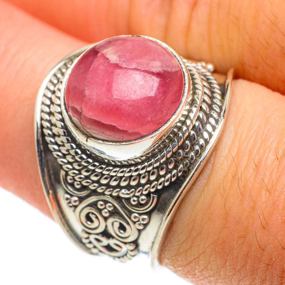 Rhodochrosite Rings handcrafted by Anasilvercos - RING63527