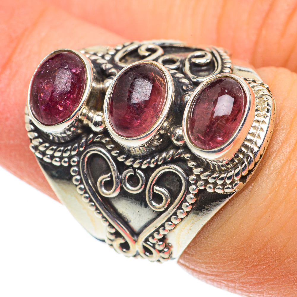 Pink Tourmaline Rings handcrafted by Anasilvercos - RING63538