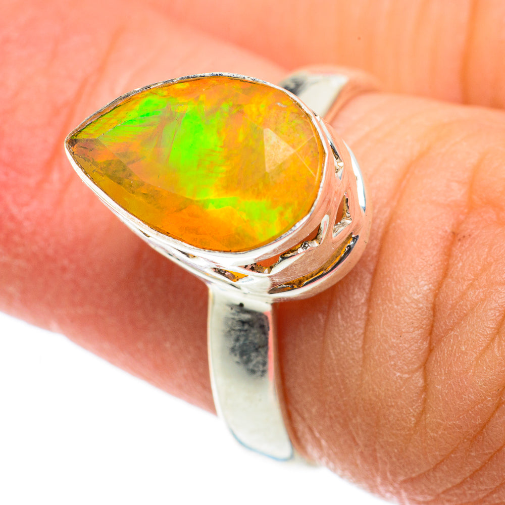 Ethiopian Opal Rings handcrafted by Anasilvercos - RING63545